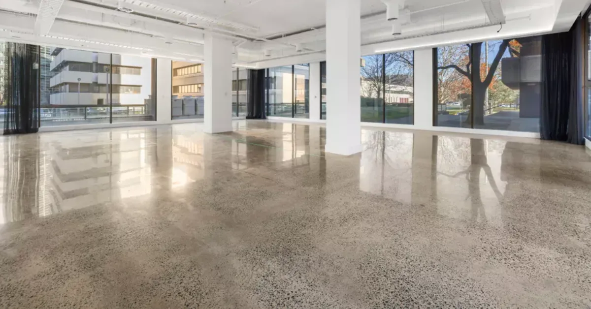 Comet Coatings Office Polished Concrete