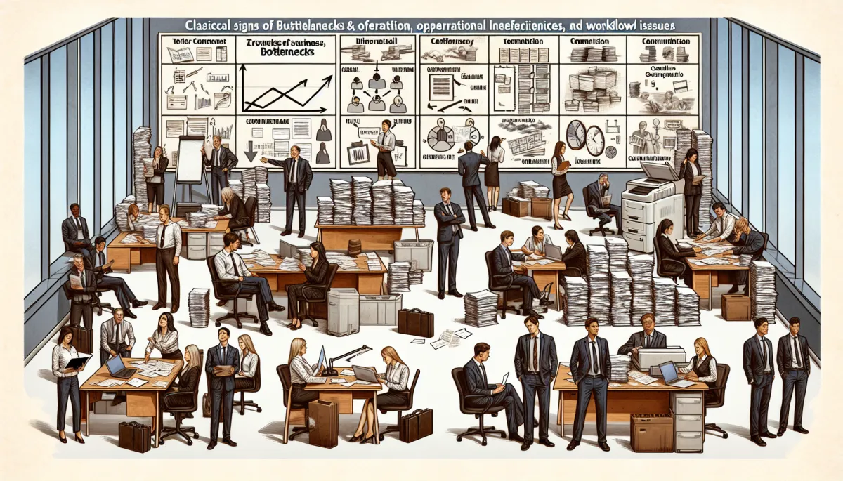 How do you identify bottlenecks in a business?