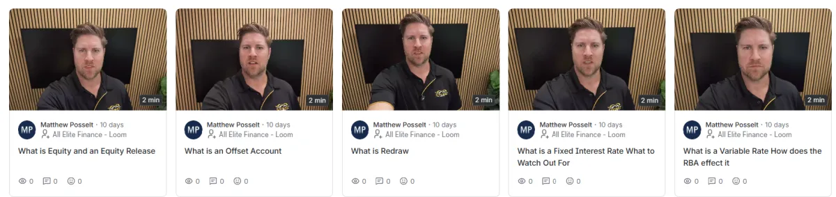 On-demand real estate training portal with quick video summaries and document walkthroughs