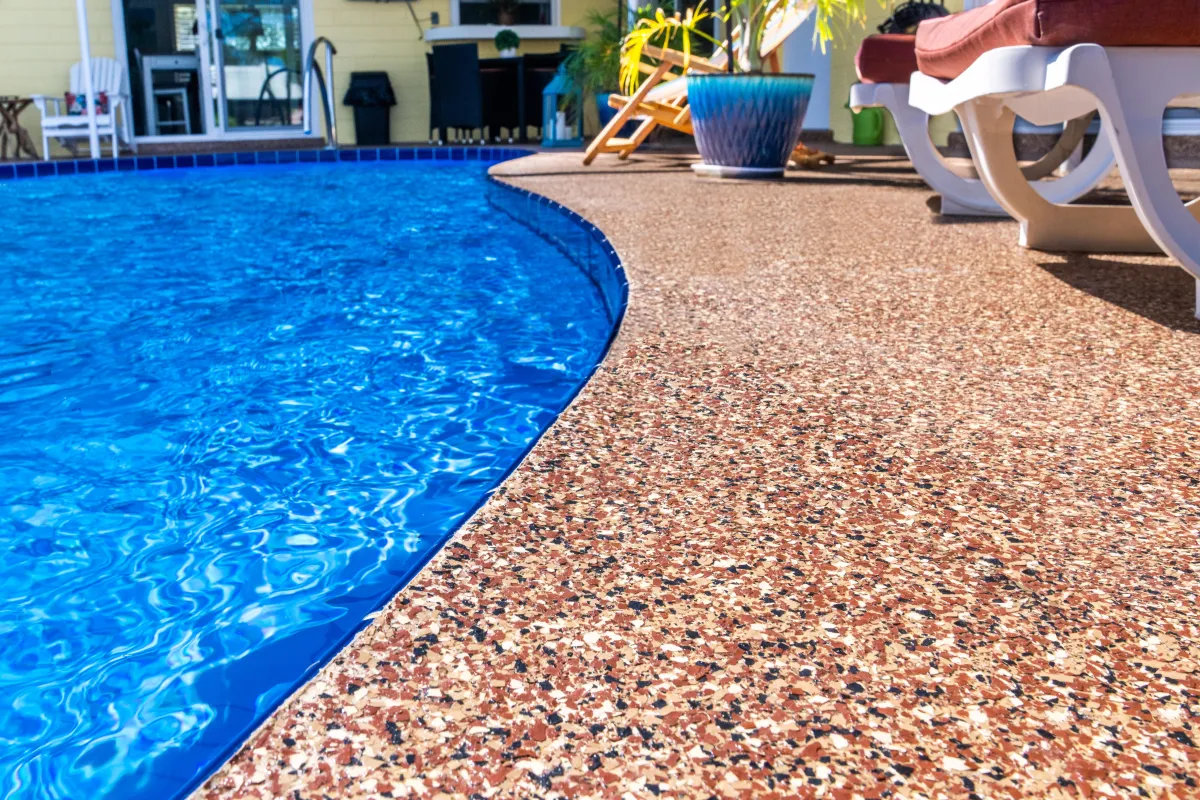 pool deck concrete coating