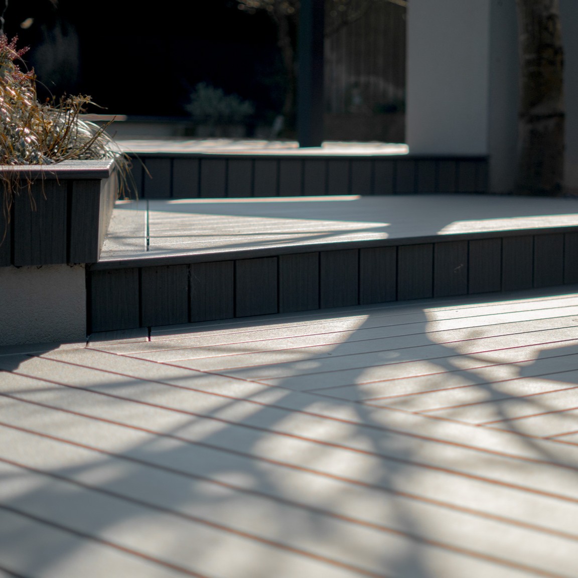 Trex composite decking installation in Norwich by Beams and Braces