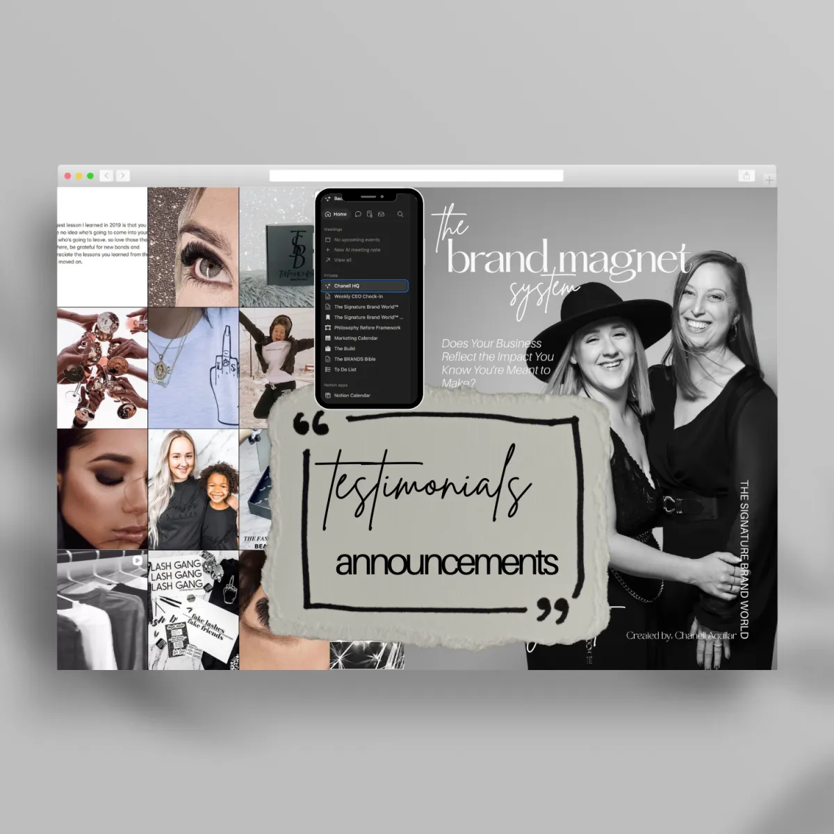 your branded template system 