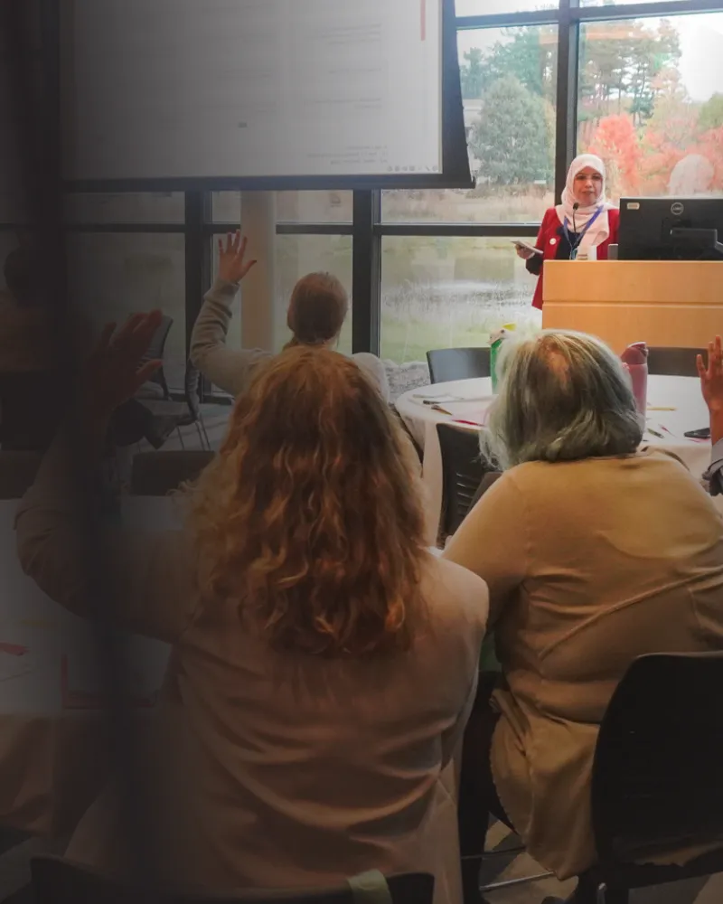 Nagham speaking at WXW Conference Ann Arbor, MI 