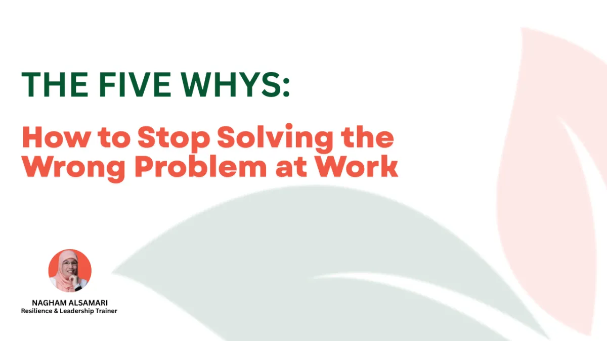 The Five Whys: How to Stop Solving the Wrong Problem at Work