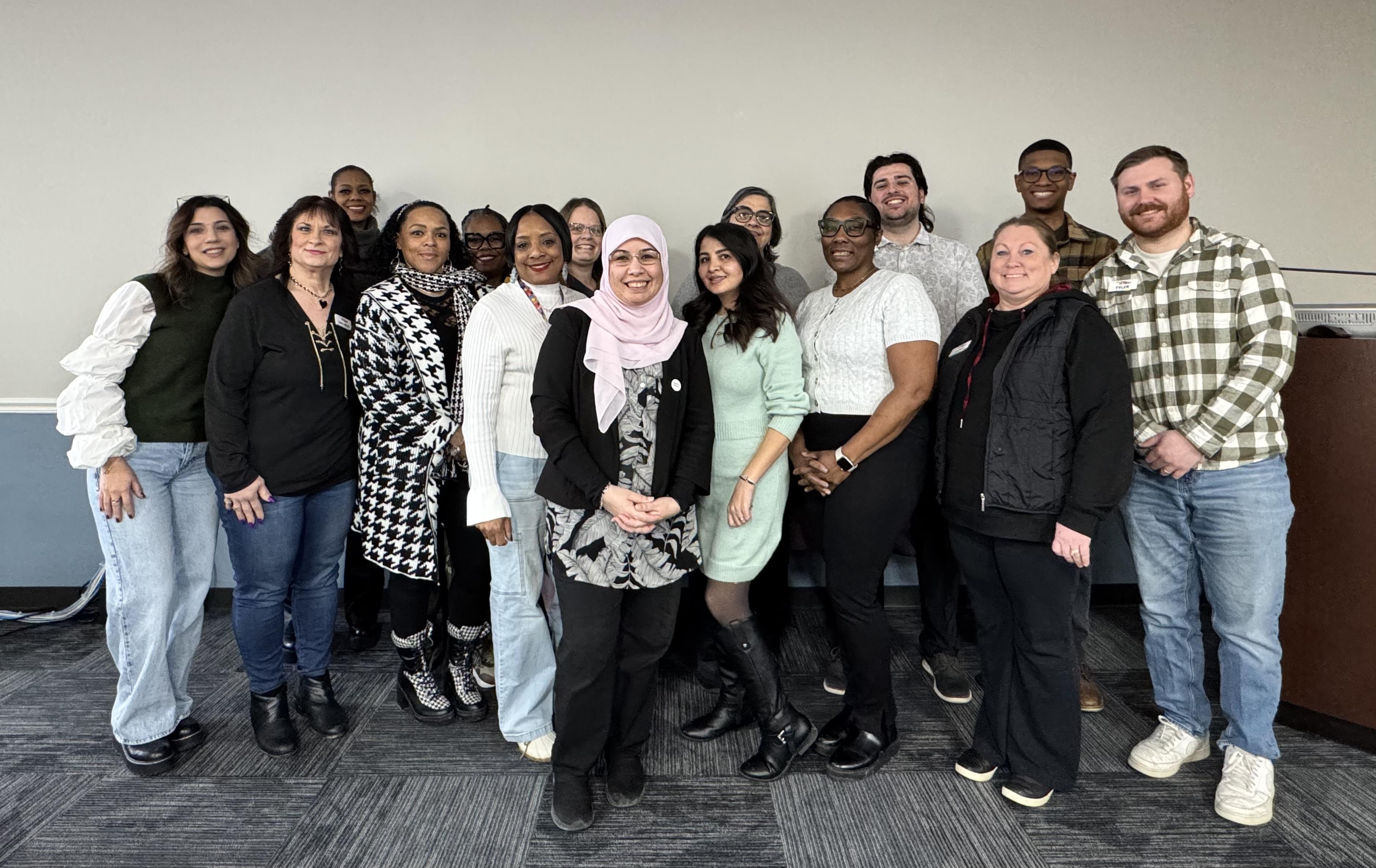 Imkan Leadership Development training participants group photo at SEMCA Taylor, MI 