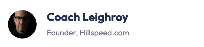 Coach Leighroy Founder, Hillspeed.com