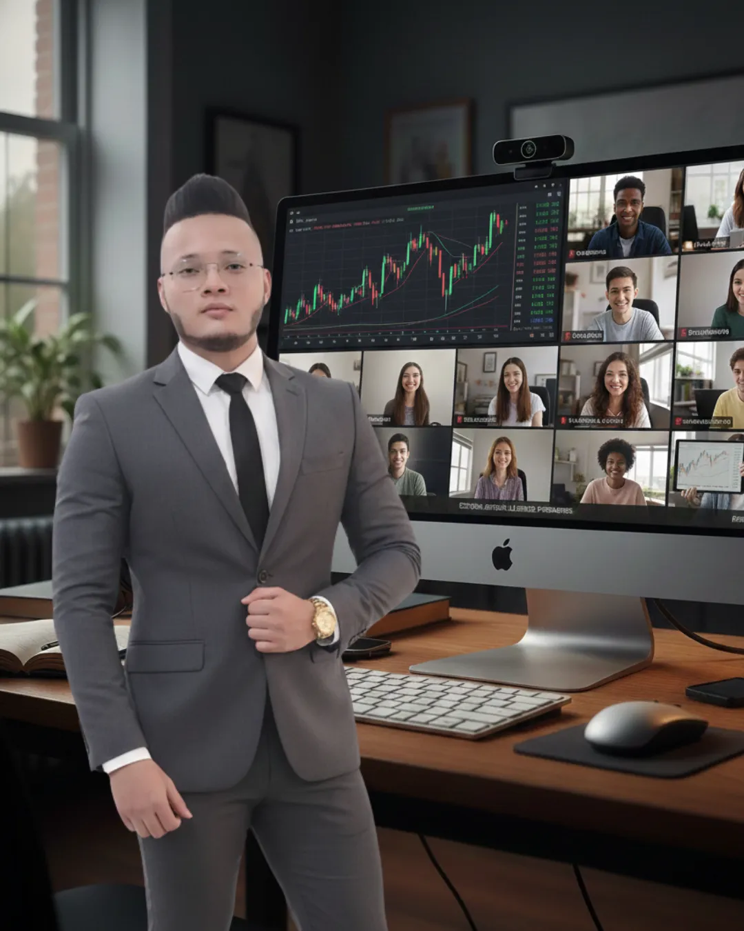 Lifestyle image of Laura Medina, founder of Brillia Learning, smiling in a modern workspace
