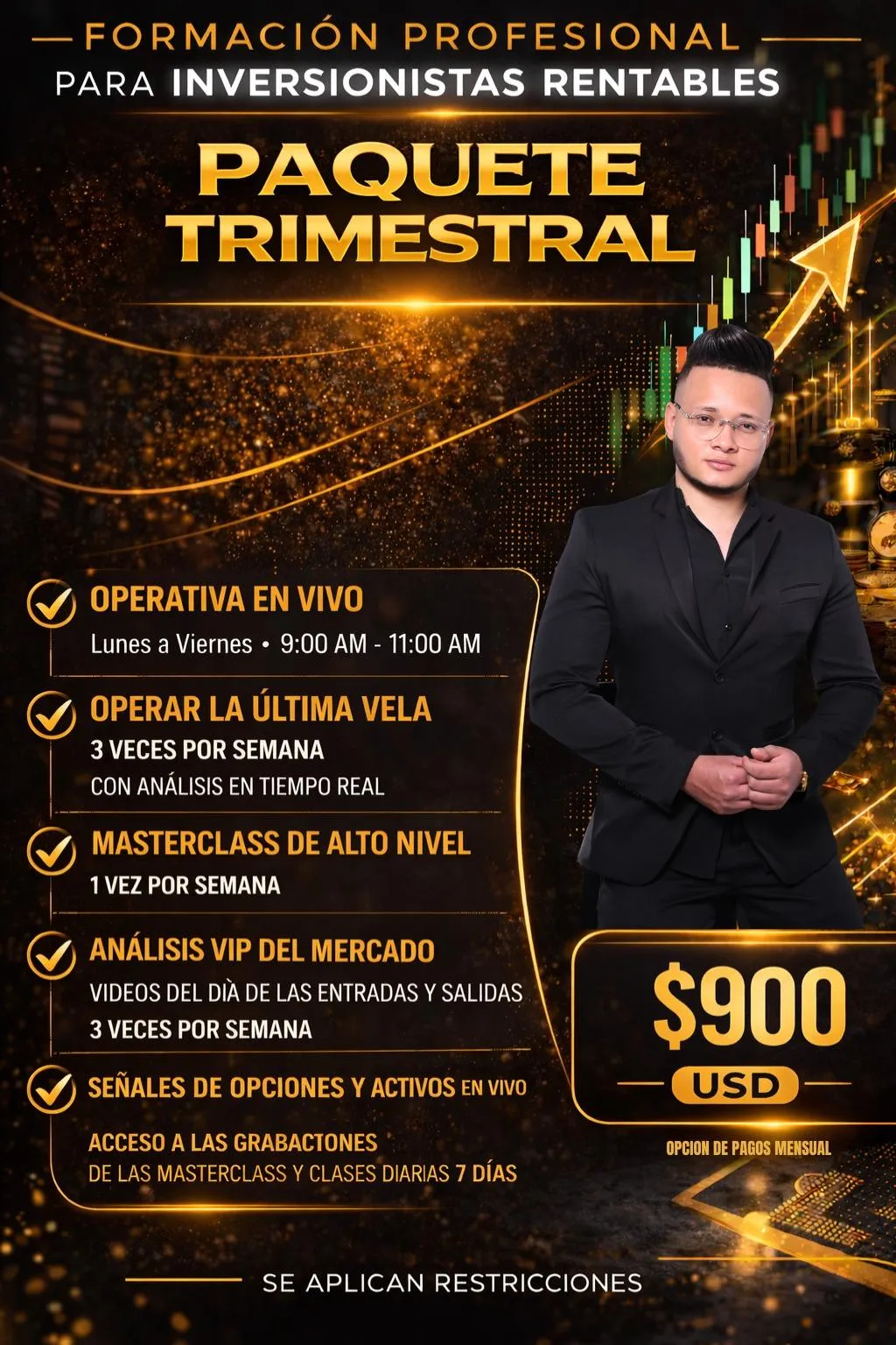 A confident early-career investor working with a laptop and notebook at a bright desk, natural morning light, photorealistic style showing focused study and approachable learning.