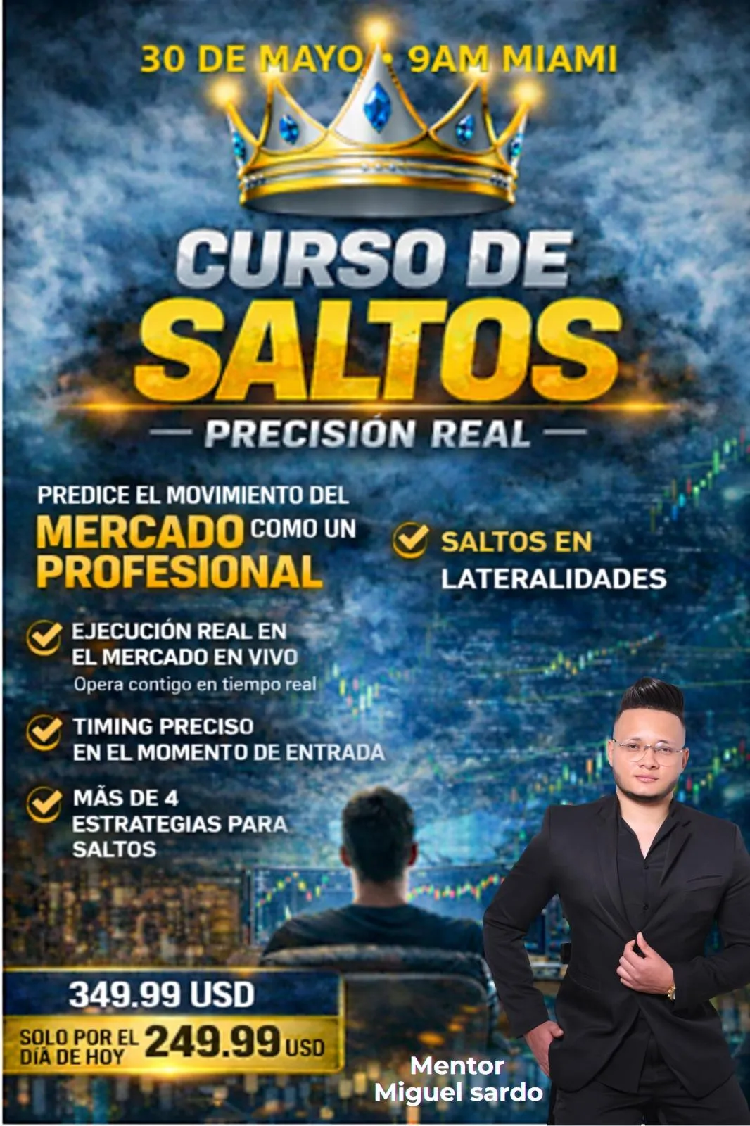 A confident early-career investor working with a laptop and notebook at a bright desk, natural morning light, photorealistic style showing focused study and approachable learning.