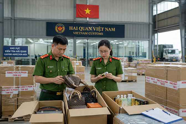 Vietnam customs discover multiple batches of goods suspected of counterfeiting famous brands