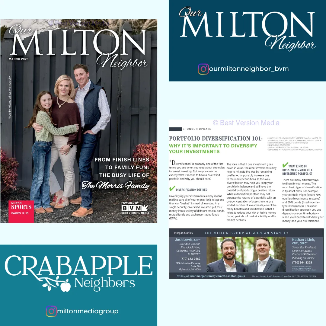 Portfolio Diversification 101: Why It's Important to Diversify Your Investments by The Milton Group - Morgan Stanley