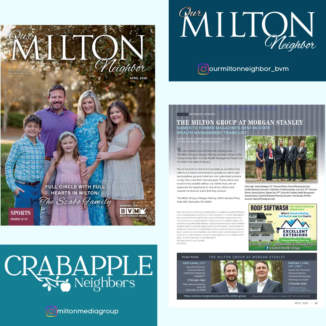 The Milton Group at Morgan Stanley Named to Forbes Magazine's Best-in-State Wealth Management Teams List by The Milton Group - Morgan Stanley