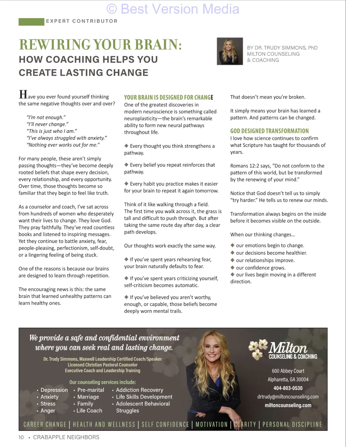 Milton Counseling and Coaching LLC