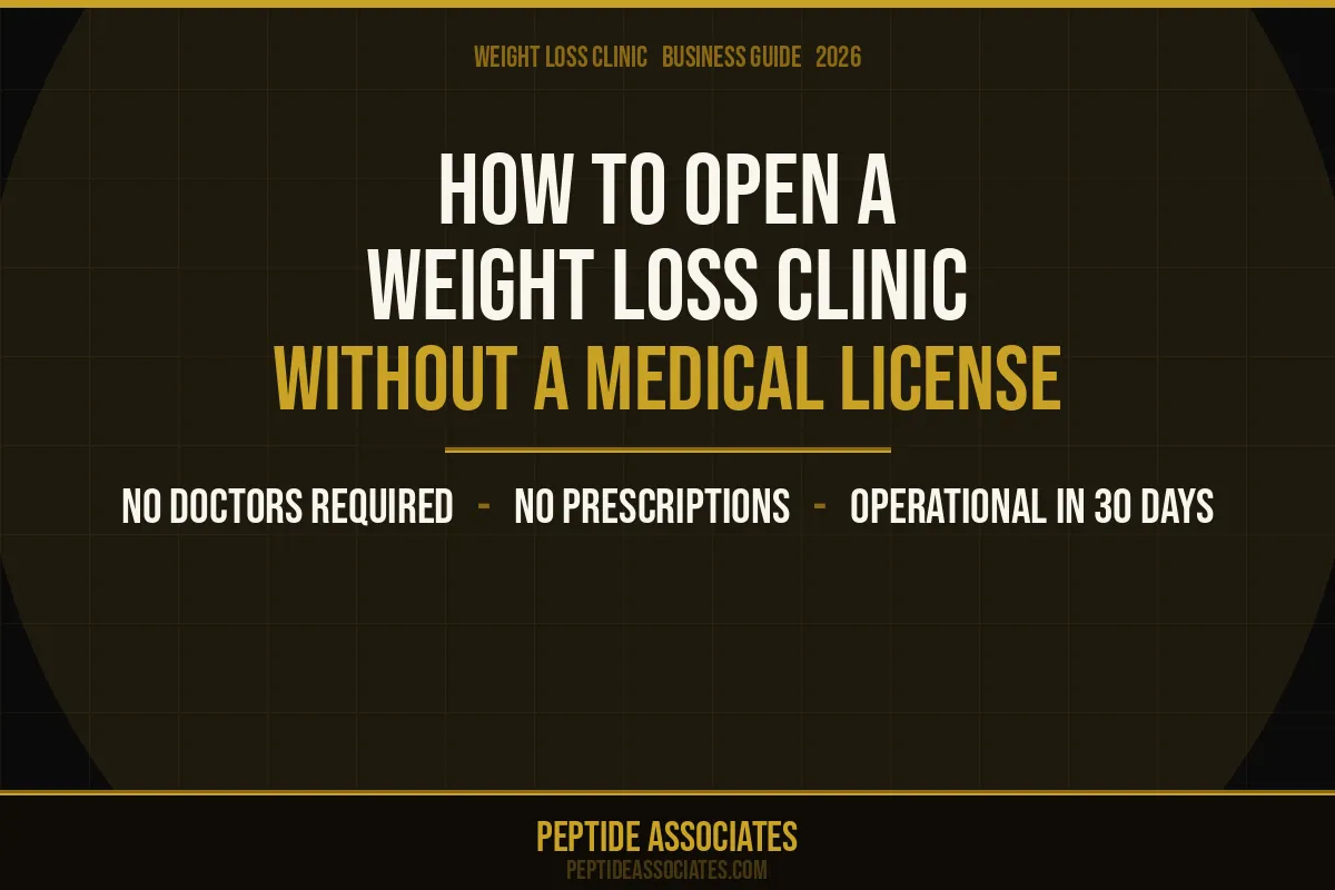How to open a weight loss clinic without a medical license — Peptide Life Center partner program, no doctors or prescriptions required