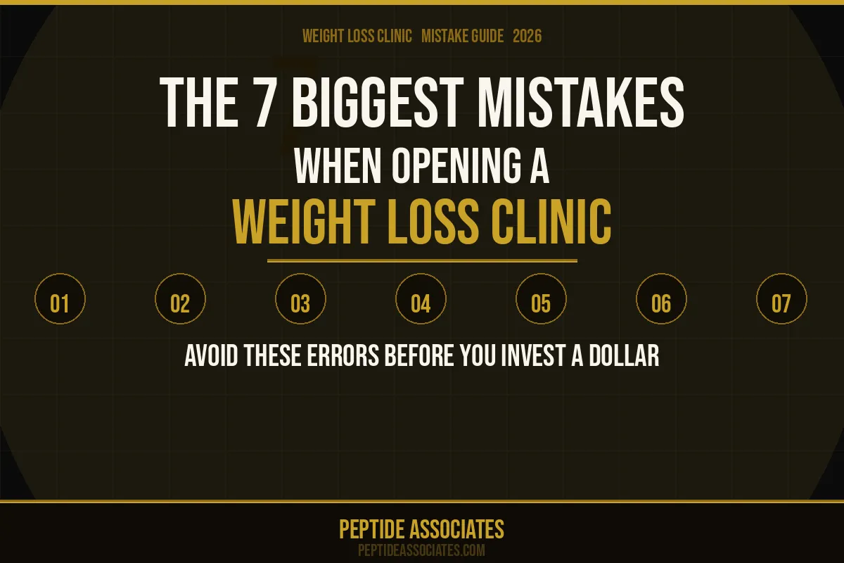 The 7 Biggest Mistakes When Opening a Weight Loss Clinic | Peptide Associates