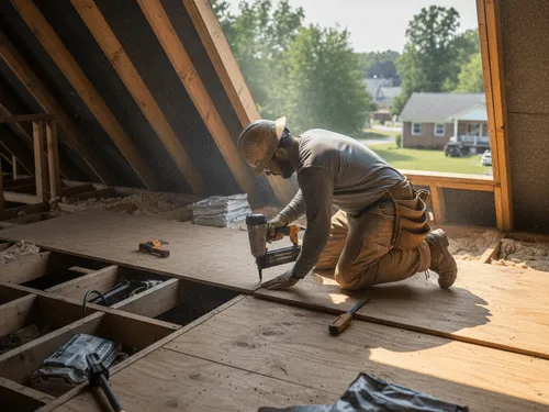 Shelby, NC Attic Decking