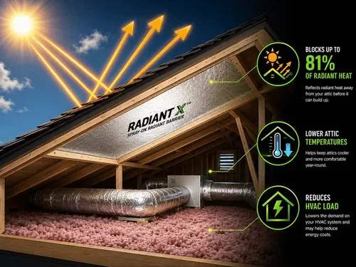 Spindale, NC Attic Radiant Barrier Installation