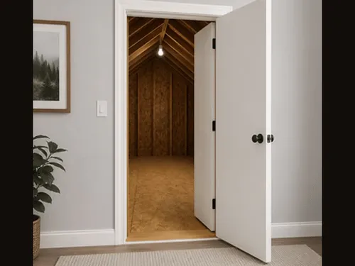 Full door attic opening