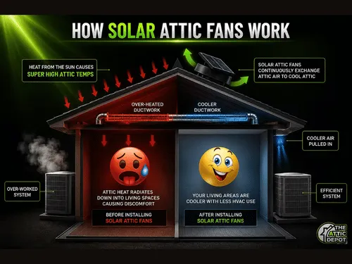 Shelby, NC Solar Attic Fan Installation
