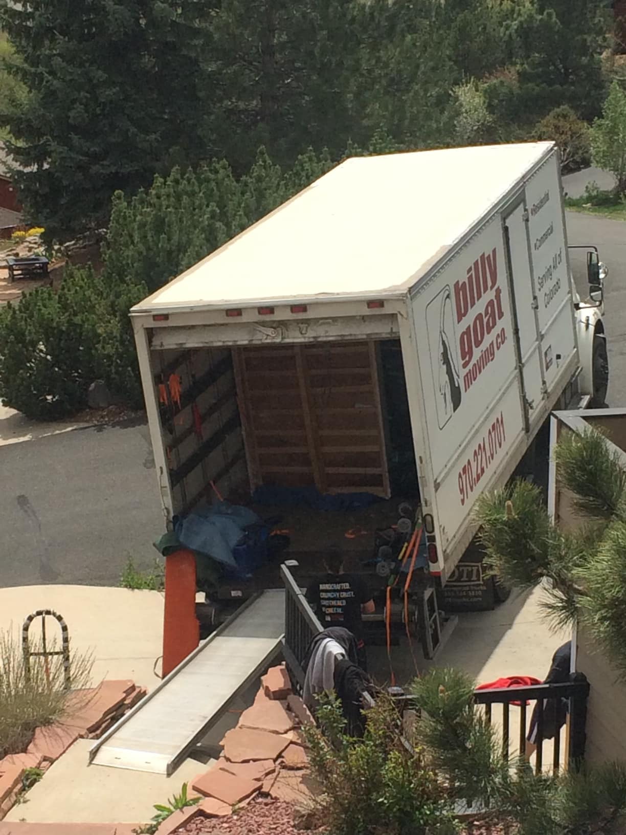 Best movers in Fort Collins loading a truck during a residential move