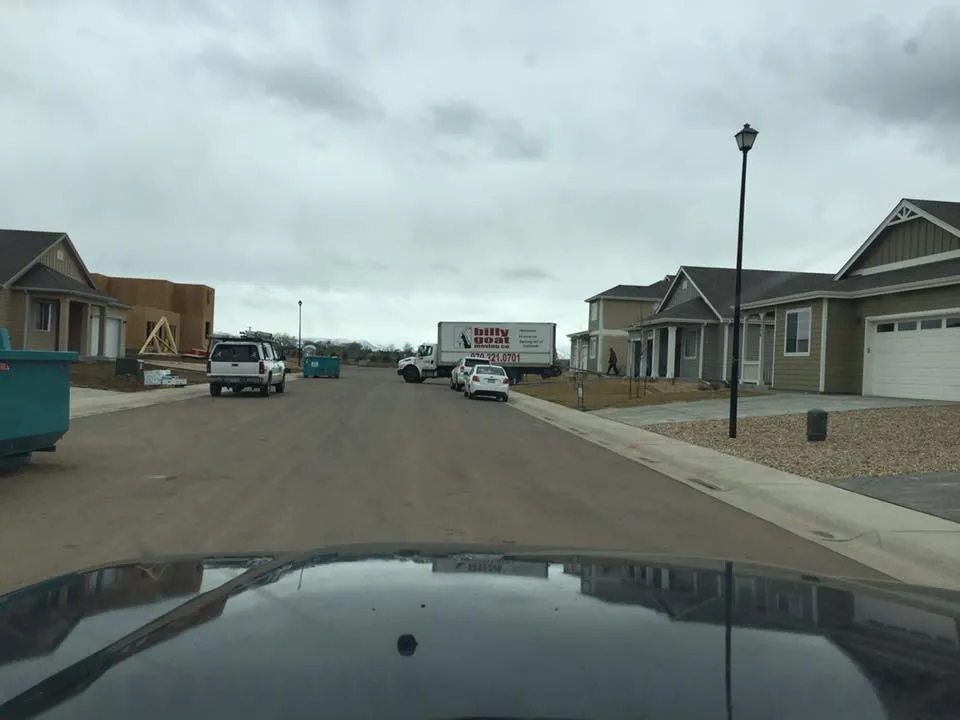 The Billy Goat Moving Team moving a fort collins homeowner into a new construction hom
