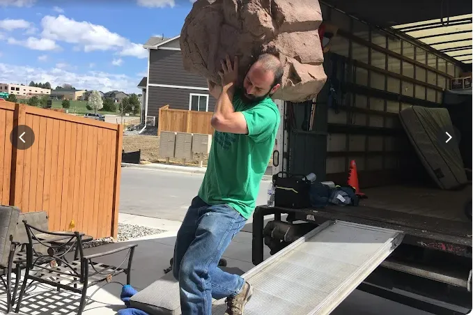 A Billy Goat Mover Moving a large item during a Fort Collins residential move