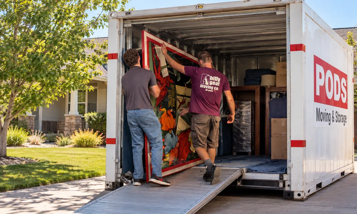 POD Unloading Help Fort Collins | Billy Goat Moving