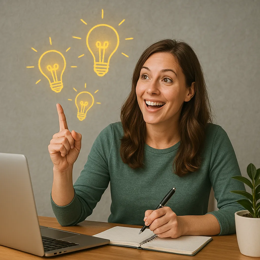 New female start-up business owner gaining clarity through mentoring