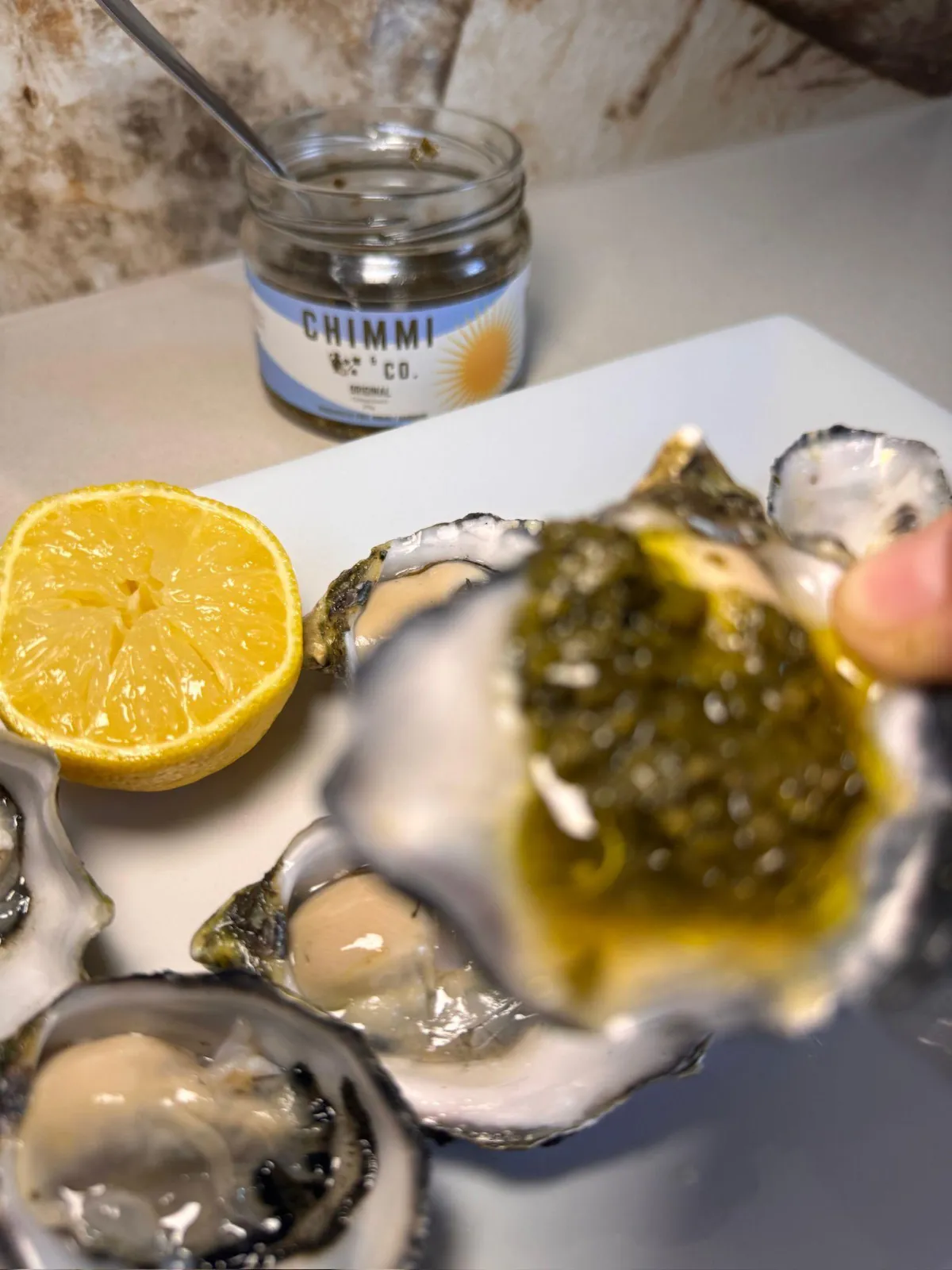 Fresh Oysters with Chimichurri (Easy Gourmet Appetizer)