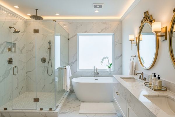 white wooden cabinet beside white ceramic sink