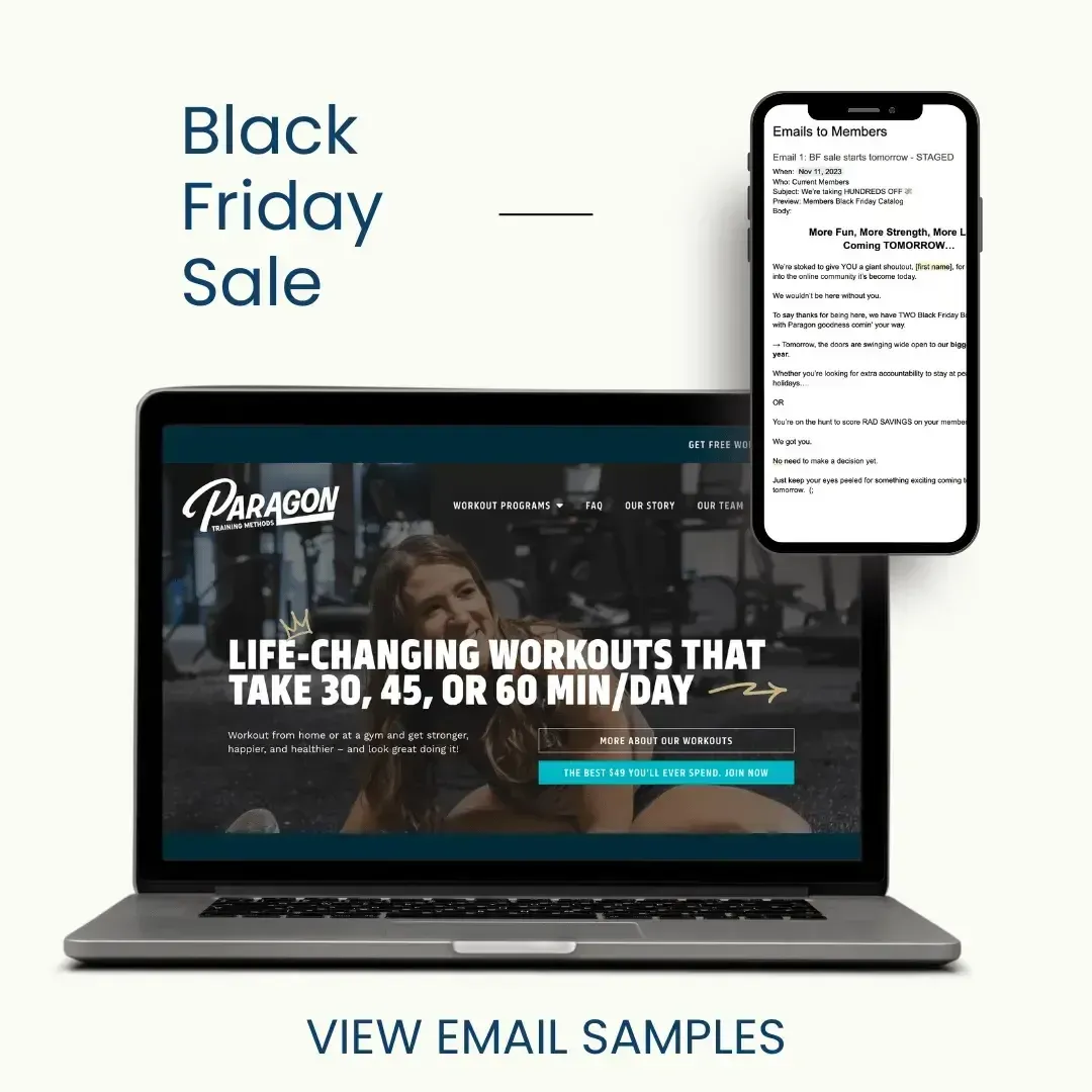 Fitness Copywriter Sales Emails for Workout App