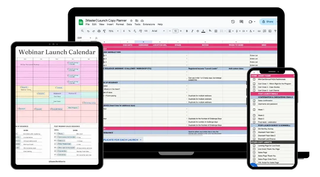 sales page outliner: copywriting resources
