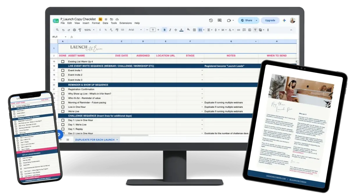 sales page outliner: copywriting resources