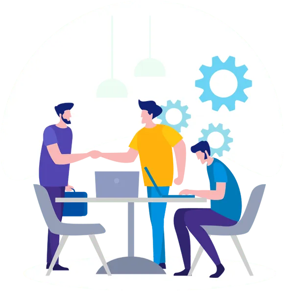 Visual representation of Dad Logic AI's automation solutions for CRM and reputation management, enhancing sales efficiency.