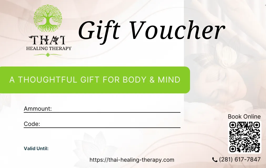 Gift Voucher for Thai Healing Therapy in Houston
