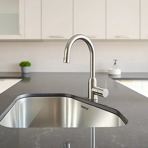 Modern blackwood NJ kitchen with sleek cabinetry, polished granite countertops, stylish LED lighting, and stainless steel appliances