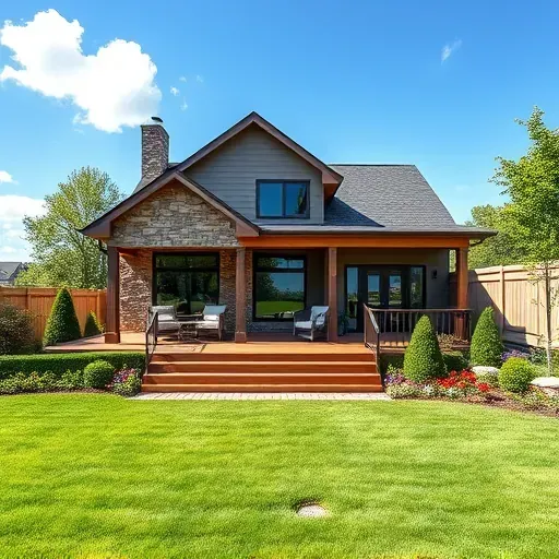 Completed General Contractor project in Oaklyn NJ features a modern single-family home with stone and wood siding.