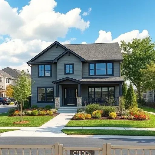 Newly constructed residential home in Berlin Township NJ featuring modern design, energy-efficient windows, and lush landscaping.
