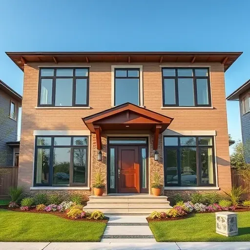 Beautiful residential home in Maple Shade NJ with modern facade, energy-efficient windows, and vibrant landscaping.