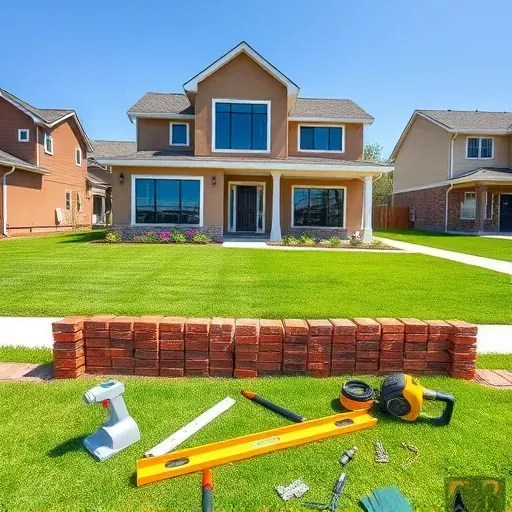Newly constructed modern home in Monroe Township NJ with a manicured lawn and vibrant landscaping showcases contractor's craftsmanship.
