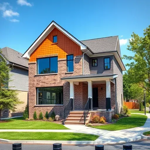 Newly constructed residential building in Collingswood NJ features modern design, landscaped yard, and sleek rooflines.