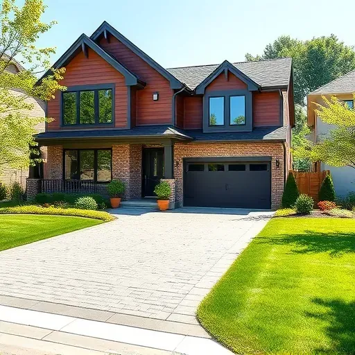 Modern residential home in Mount Laurel NJ featuring brick and wood siding, energy-efficient windows, and lush landscaping.