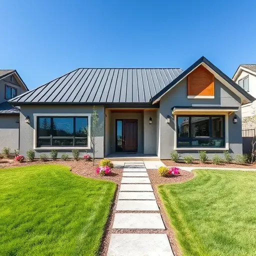 Modern residential home in Voorhees NJ with elegant design, manicured lawn, tasteful landscaping, and inviting facade.