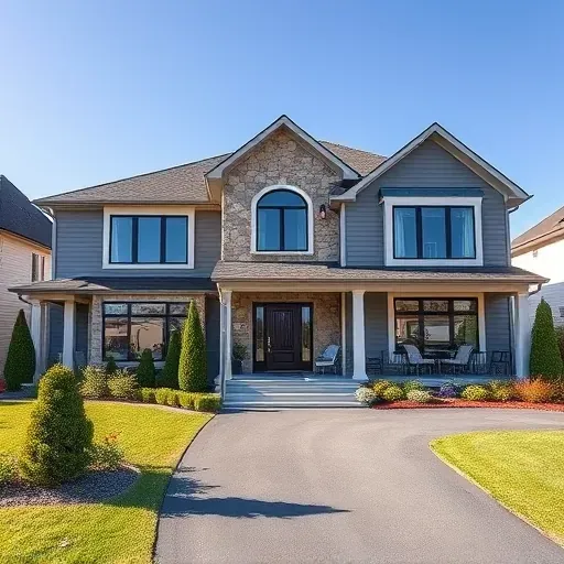 Elegant residential building in Stratford NJ with natural stone, energy-efficient windows, and vibrant landscaping.