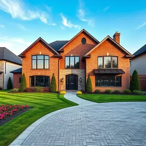 A modern suburban home in West Deptford, NJ with brick stone siding, landscaped yard, energy-efficient windows, and paver driveway.