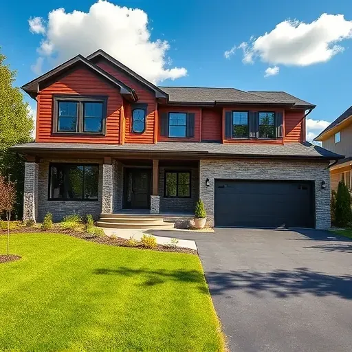 Modern residential home in Mount Laurel NJ with elegant design, lush landscaping, and quality craftsmanship.