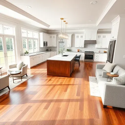 Stunning interior remodeling in Blackwood NJ showcasing modern design and elegant furnishings without people.