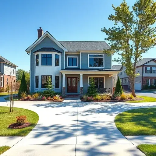 Completed modern home in Runnemede NJ, showcasing intricate architecture, landscaping, and a serene neighborhood environment.