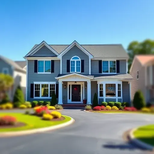 Modern residential home in Deptford Township NJ with sleek design, manicured landscaping, and inviting front porch.