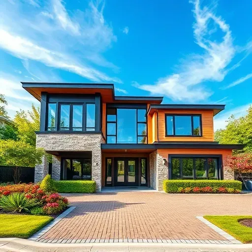 Modern residential home in Magnolia NJ with large windows, elegant landscaping, and a serene suburban setting.